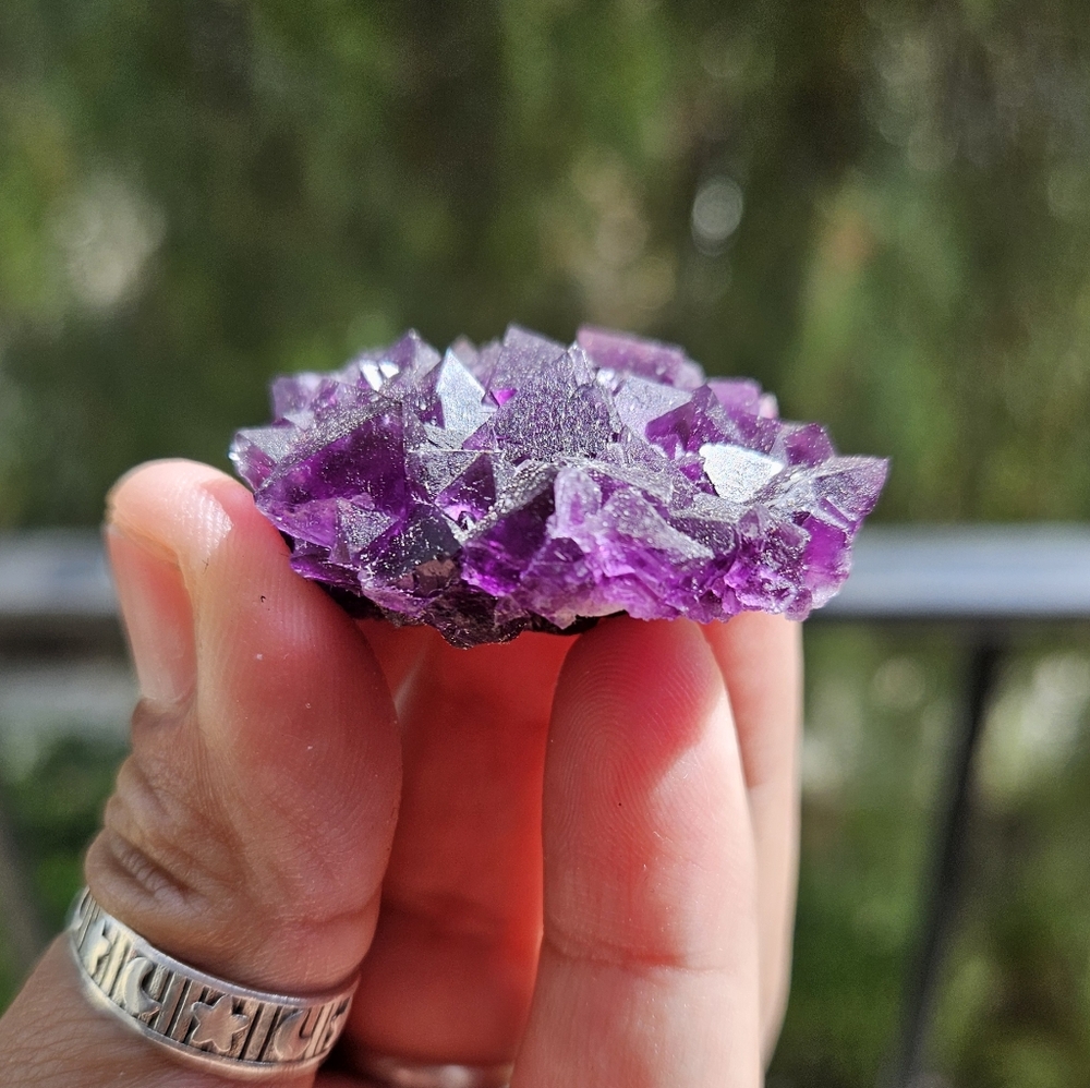 Plum Purple Chinese Fluorite - Picture 2 of 4